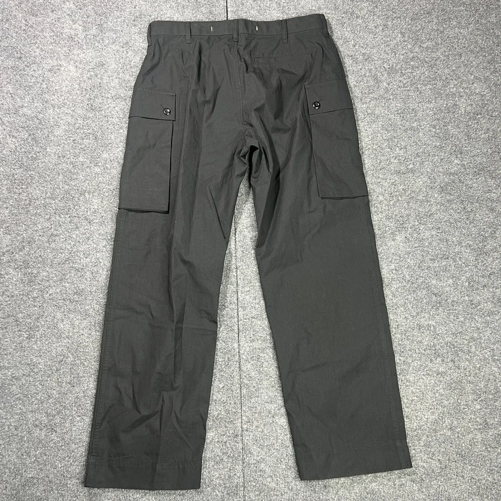 Banana Republic Men 32x30 Mateo Black Cargo Pants Straight Leg Cotton Nylon Rare